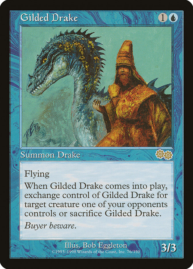 Gilded Drake [Urza's Saga] | Shuffle n Cut Hobbies & Games