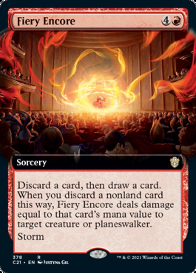 Fiery Encore (Extended Art) [Commander 2021] | Shuffle n Cut Hobbies & Games