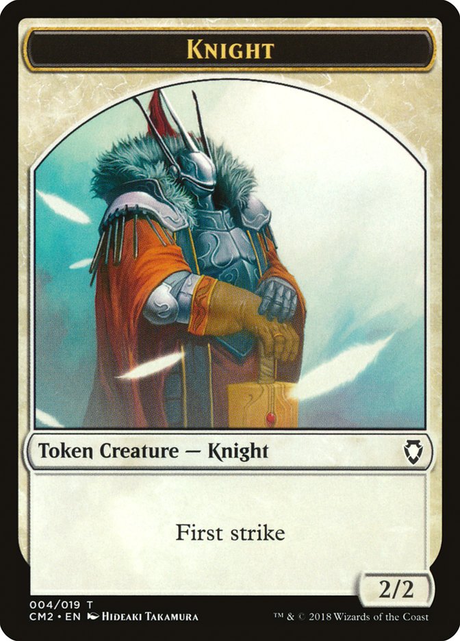 Knight Token [Commander Anthology Volume II Tokens] | Shuffle n Cut Hobbies & Games