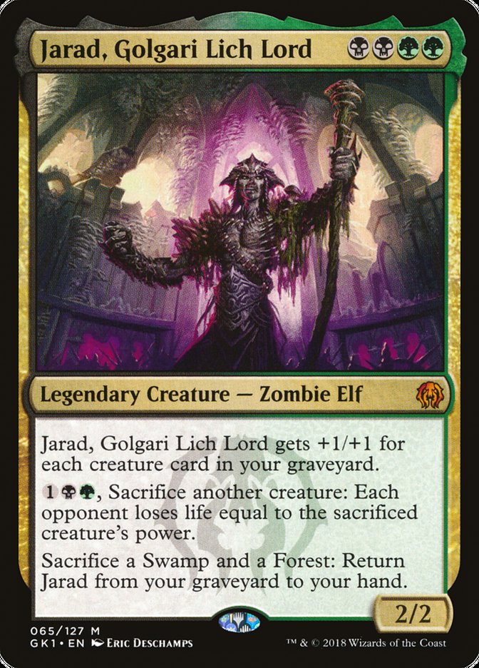 Jarad, Golgari Lich Lord [Guilds of Ravnica Guild Kit] | Shuffle n Cut Hobbies & Games