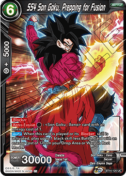 SS4 Son Goku, Prepping for Fusion (BT14-125) [Cross Spirits] | Shuffle n Cut Hobbies & Games