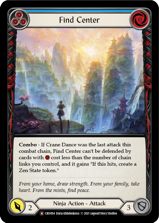 Find Center (Rainbow Foil) [CRU054-RF] Unlimited Rainbow Foil | Shuffle n Cut Hobbies & Games