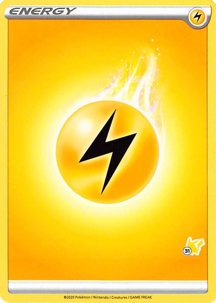 Lightning Energy (Pikachu Stamp #31) [Battle Academy 2022] | Shuffle n Cut Hobbies & Games