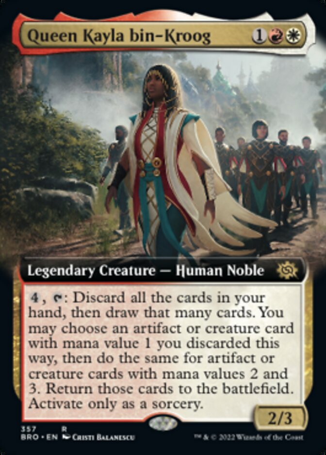 Queen Kayla bin-Kroog (Extended Art) [The Brothers' War] | Shuffle n Cut Hobbies & Games