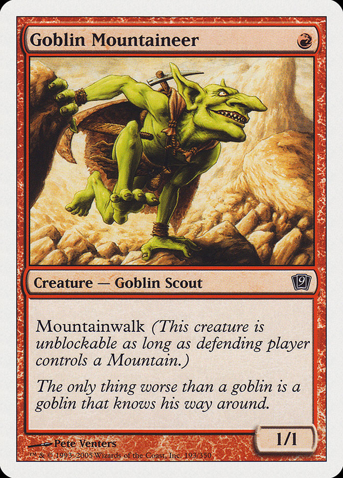 Goblin Mountaineer [Ninth Edition] | Shuffle n Cut Hobbies & Games