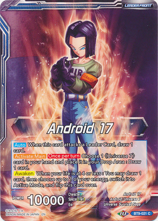 Android 17 // Android 17, Universal Guardian [BT9-021] | Shuffle n Cut Hobbies & Games
