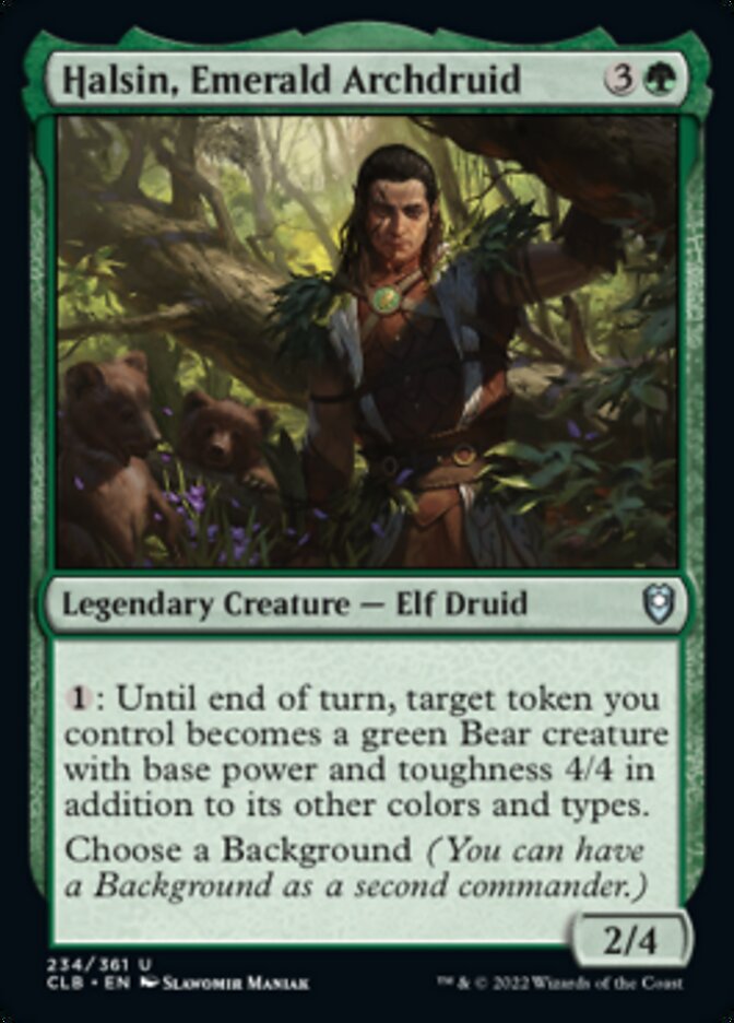 Halsin, Emerald Archdruid [Commander Legends: Battle for Baldur's Gate] | Shuffle n Cut Hobbies & Games