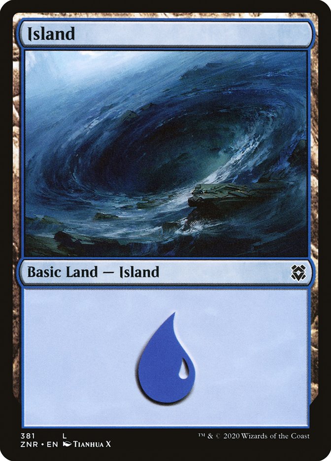 Island (381) [Zendikar Rising] | Shuffle n Cut Hobbies & Games