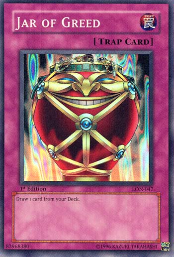 Jar of Greed [LON-047] Super Rare | Shuffle n Cut Hobbies & Games