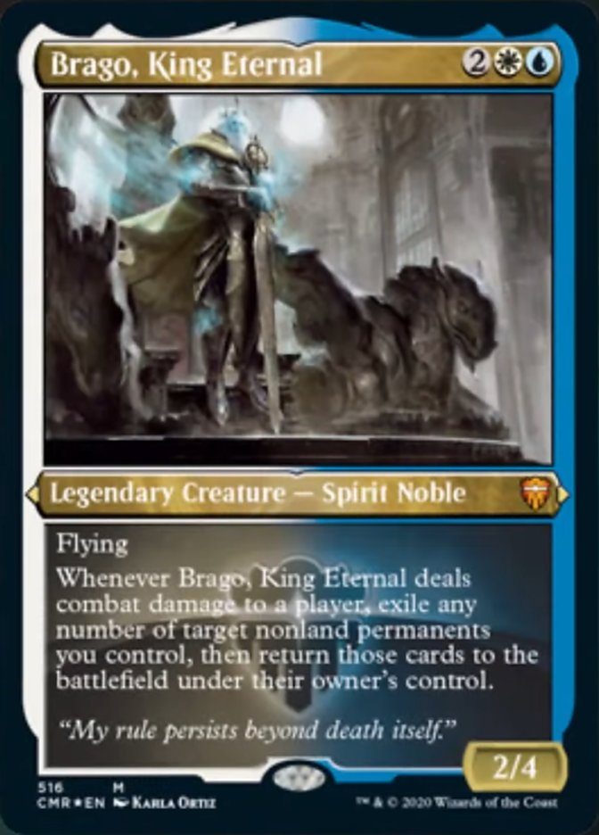 Brago, King Eternal (Etched) [Commander Legends] | Shuffle n Cut Hobbies & Games