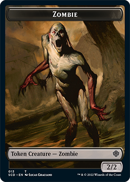 Zombie // Zombie Army Double-Sided Token [Starter Commander Decks] | Shuffle n Cut Hobbies & Games