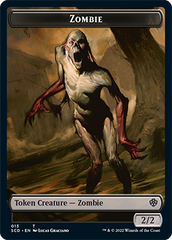 Zombie // Zombie Army Double-Sided Token [Starter Commander Decks] | Shuffle n Cut Hobbies & Games