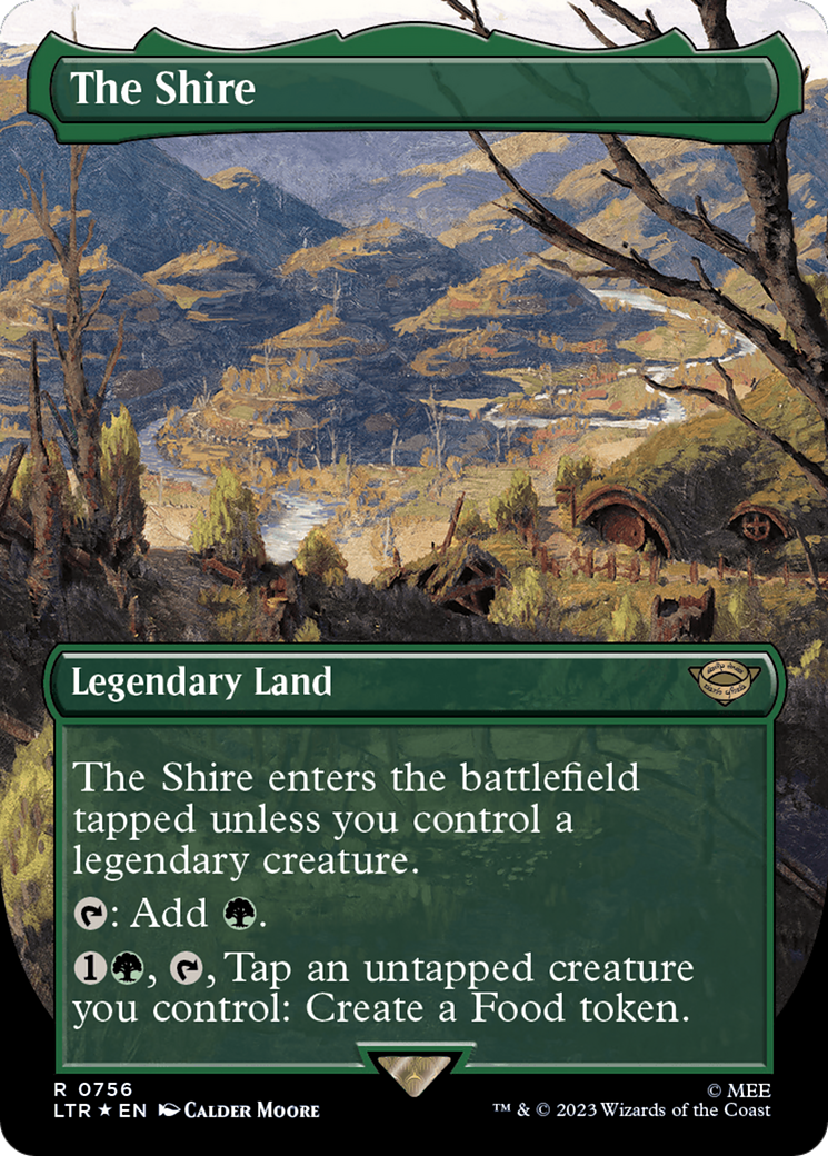 The Shire (Borderless) (Surge Foil) [The Lord of the Rings: Tales of Middle-Earth] | Shuffle n Cut Hobbies & Games