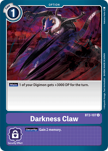 Darkness Claw [BT2-107] [Release Special Booster Ver.1.0] | Shuffle n Cut Hobbies & Games