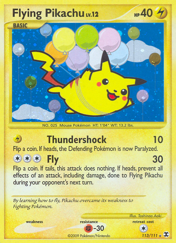 Flying Pikachu (113/111) [Platinum: Rising Rivals] | Shuffle n Cut Hobbies & Games