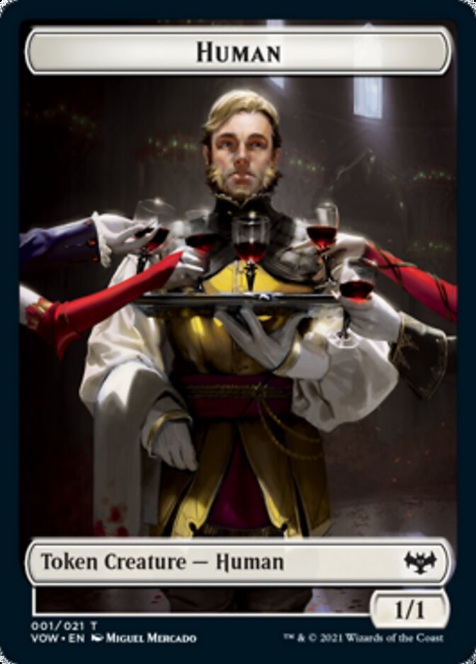 Human (001) // Human Soldier Double-Sided Token [Innistrad: Crimson Vow Tokens] | Shuffle n Cut Hobbies & Games