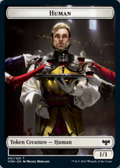 Human (001) // Spirit (002) Double-Sided Token [Innistrad: Crimson Vow Tokens] | Shuffle n Cut Hobbies & Games