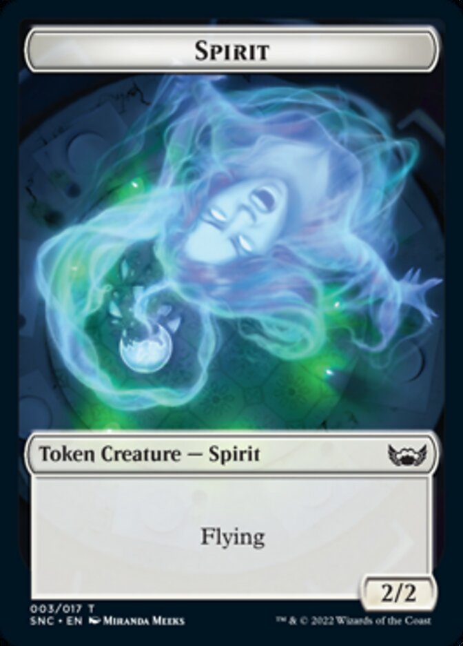 Devil // Spirit Double-Sided Token [Streets of New Capenna Tokens] | Shuffle n Cut Hobbies & Games
