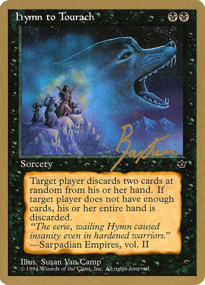 Hymn to Tourach (Wolf) (George Baxter) [Pro Tour Collector Set] | Shuffle n Cut Hobbies & Games