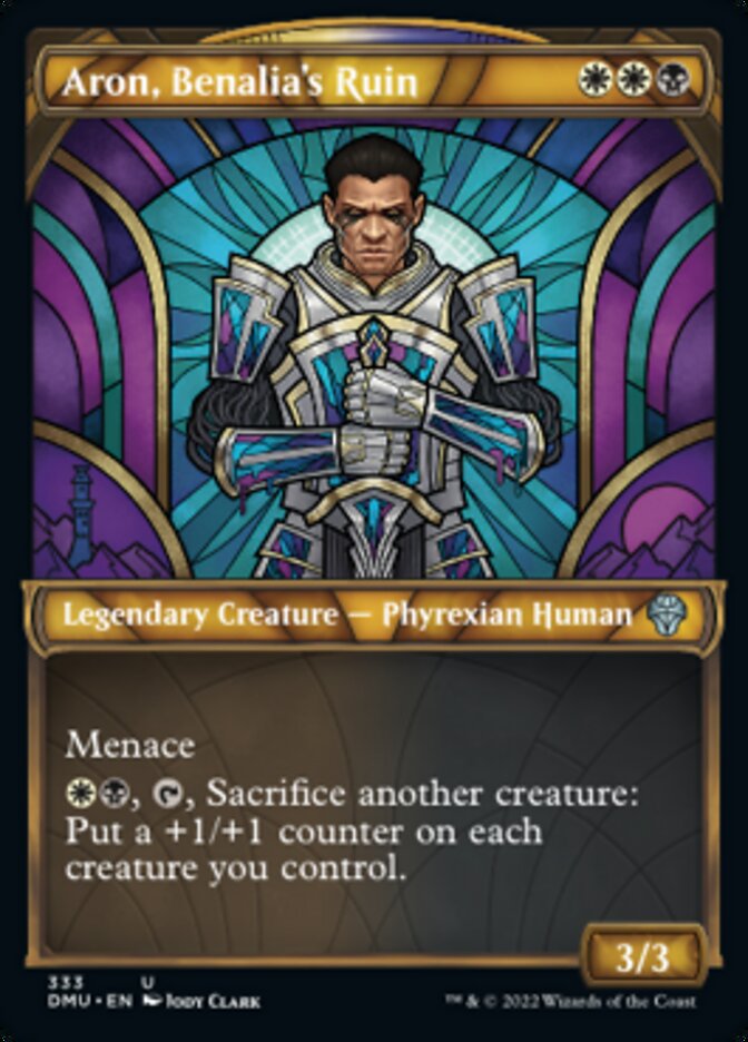Aron, Benalia's Ruin (Showcase Textured) [Dominaria United] | Shuffle n Cut Hobbies & Games