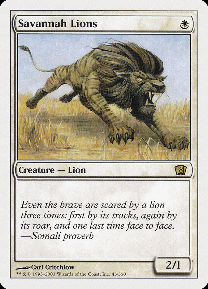 Savannah Lions [Eighth Edition] | Shuffle n Cut Hobbies & Games