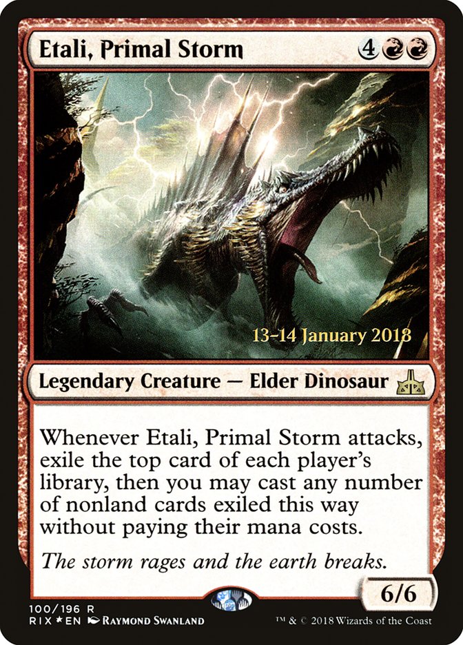 Etali, Primal Storm [Rivals of Ixalan Prerelease Promos] | Shuffle n Cut Hobbies & Games