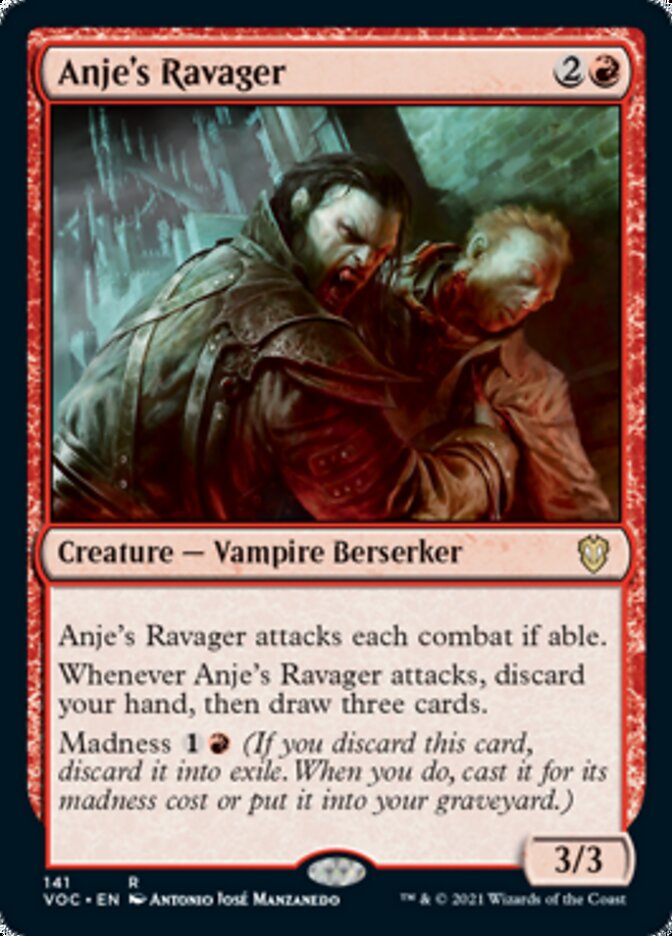 Anje's Ravager [Innistrad: Crimson Vow Commander] | Shuffle n Cut Hobbies & Games