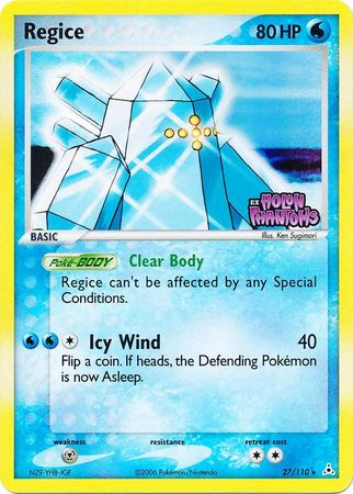 Regice (27/110) (Stamped) [EX: Holon Phantoms] | Shuffle n Cut Hobbies & Games