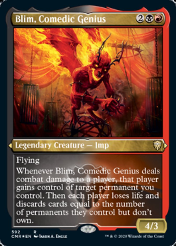 Blim, Comedic Genius (Etched) [Commander Legends] | Shuffle n Cut Hobbies & Games