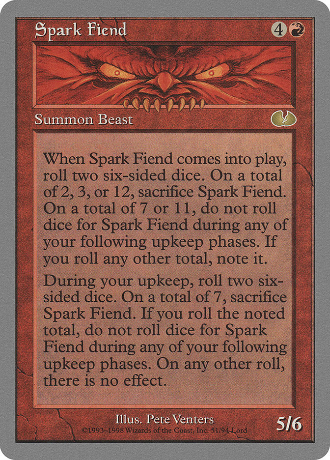 Spark Fiend [Unglued] | Shuffle n Cut Hobbies & Games