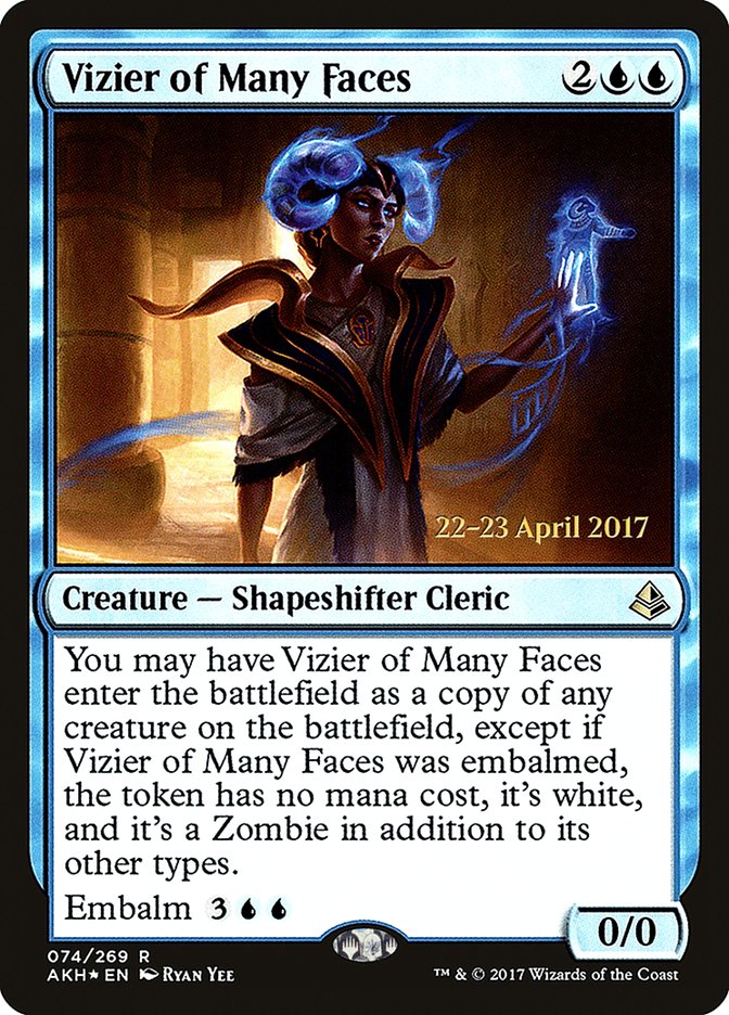 Vizier of Many Faces [Amonkhet Prerelease Promos] | Shuffle n Cut Hobbies & Games