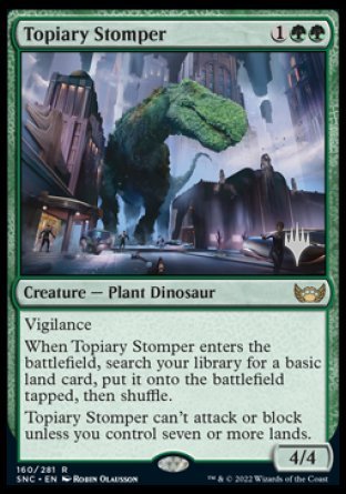 Topiary Stomper (Promo Pack) [Streets of New Capenna Promos] | Shuffle n Cut Hobbies & Games
