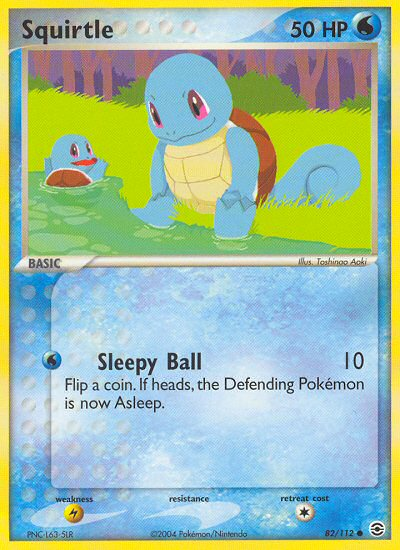 Squirtle (82/112) [EX: FireRed & LeafGreen] | Shuffle n Cut Hobbies & Games