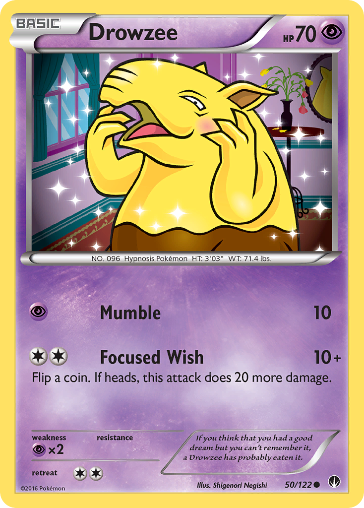 Drowzee (50/122) [XY: BREAKpoint] | Shuffle n Cut Hobbies & Games