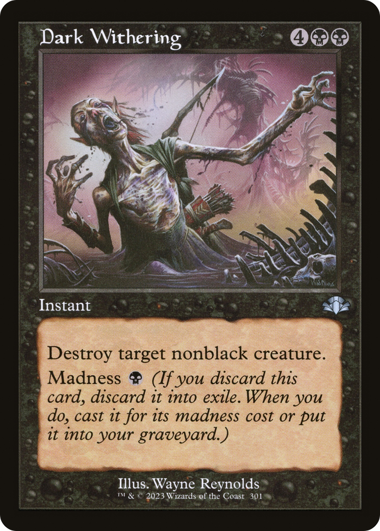 Dark Withering (Retro) [Dominaria Remastered] | Shuffle n Cut Hobbies & Games