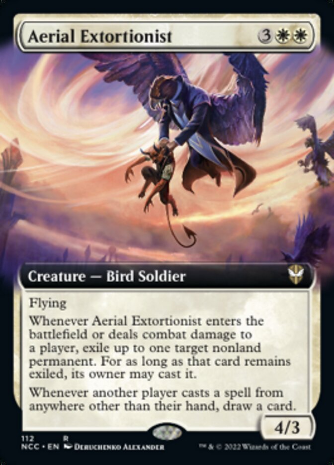 Aerial Extortionist (Extended Art) [Streets of New Capenna Commander] | Shuffle n Cut Hobbies & Games