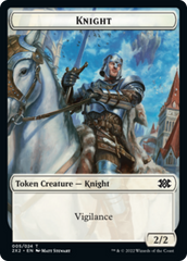 Elemental // Knight Double-Sided Token [Double Masters 2022 Tokens] | Shuffle n Cut Hobbies & Games