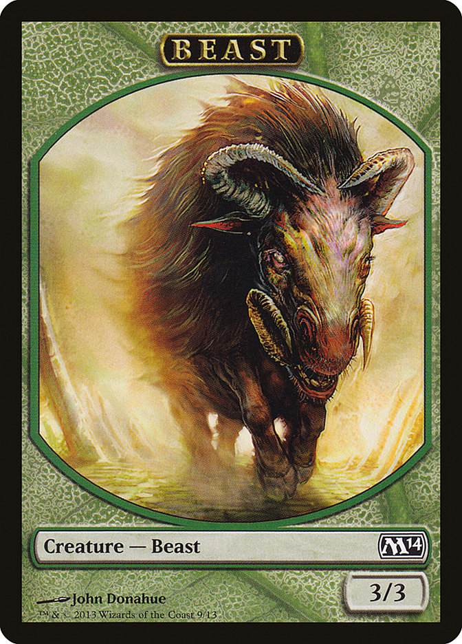 Beast Token [Magic 2014 Tokens] | Shuffle n Cut Hobbies & Games