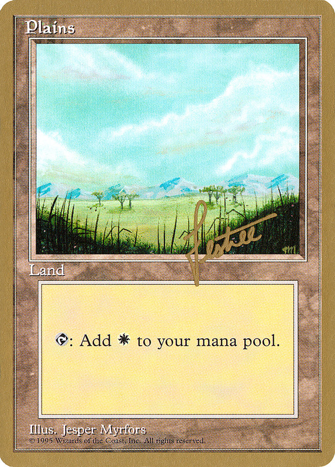 Plains (bl365) (Bertrand Lestree) [Pro Tour Collector Set] | Shuffle n Cut Hobbies & Games