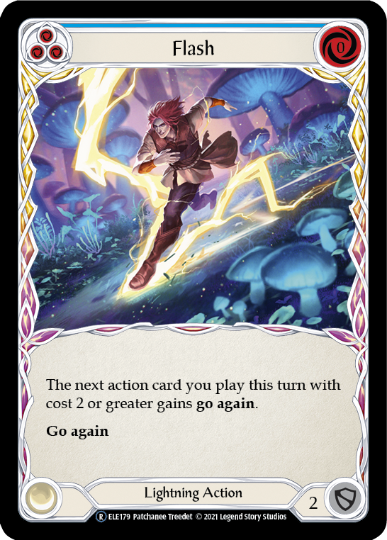 Flash (Blue) [U-ELE179] Unlimited Rainbow Foil | Shuffle n Cut Hobbies & Games