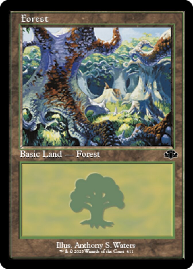 Forest (411) (Retro) [Dominaria Remastered] | Shuffle n Cut Hobbies & Games