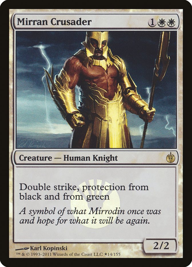 Mirran Crusader (Buy-A-Box) [Mirrodin Besieged Promos] | Shuffle n Cut Hobbies & Games