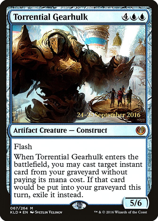 Torrential Gearhulk [Kaladesh Prerelease Promos] | Shuffle n Cut Hobbies & Games