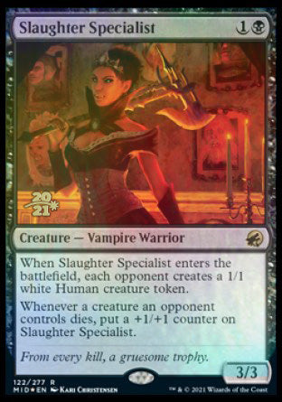 Slaughter Specialist [Innistrad: Midnight Hunt Prerelease Promos] | Shuffle n Cut Hobbies & Games