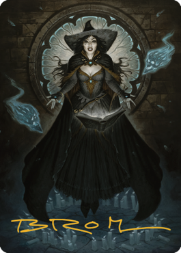 Tasha, the Witch Queen Art Card (76) (Gold-Stamped Signature) [Commander Legends: Battle for Baldur's Gate Art Series] | Shuffle n Cut Hobbies & Games