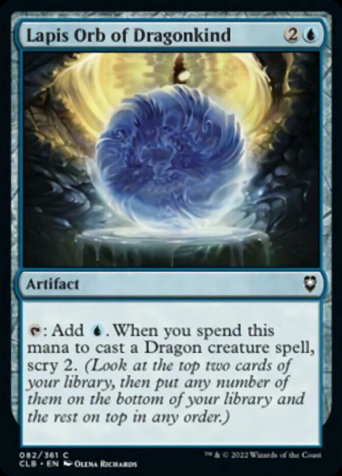 Lapis Orb of Dragonkind [Commander Legends: Battle for Baldur's Gate] | Shuffle n Cut Hobbies & Games