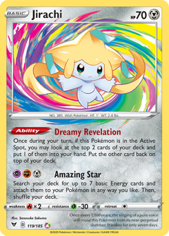 Jirachi (119/185) [Sword & Shield: Vivid Voltage] | Shuffle n Cut Hobbies & Games