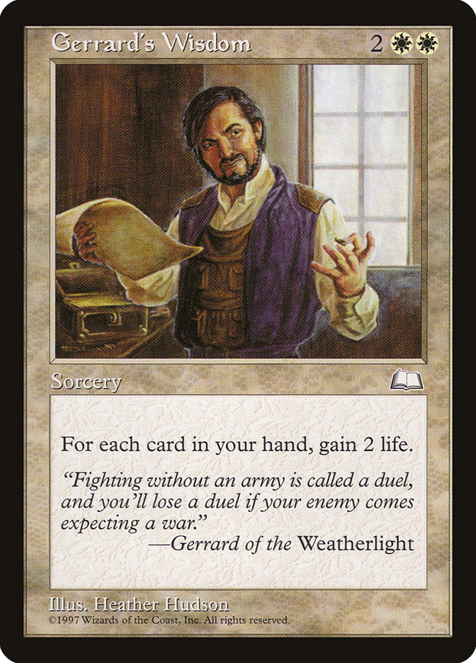 Gerrard's Wisdom [Weatherlight] | Shuffle n Cut Hobbies & Games