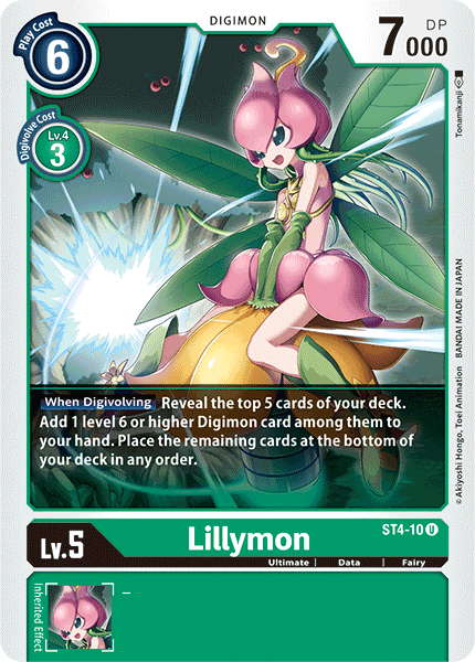 Lillymon [ST4-10] [Starter Deck: Giga Green] | Shuffle n Cut Hobbies & Games