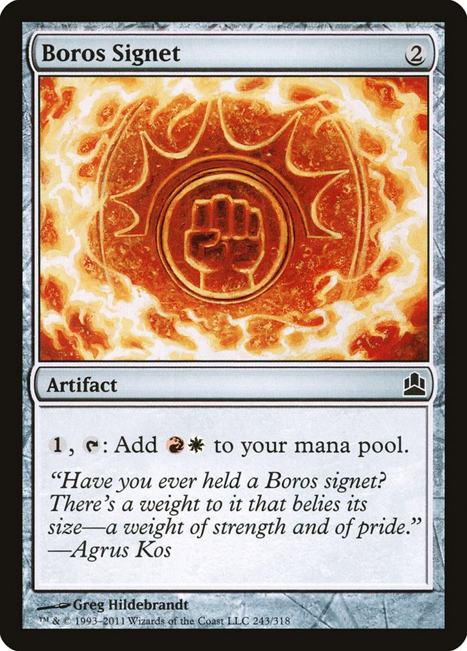 Boros Signet [Commander 2011] | Shuffle n Cut Hobbies & Games